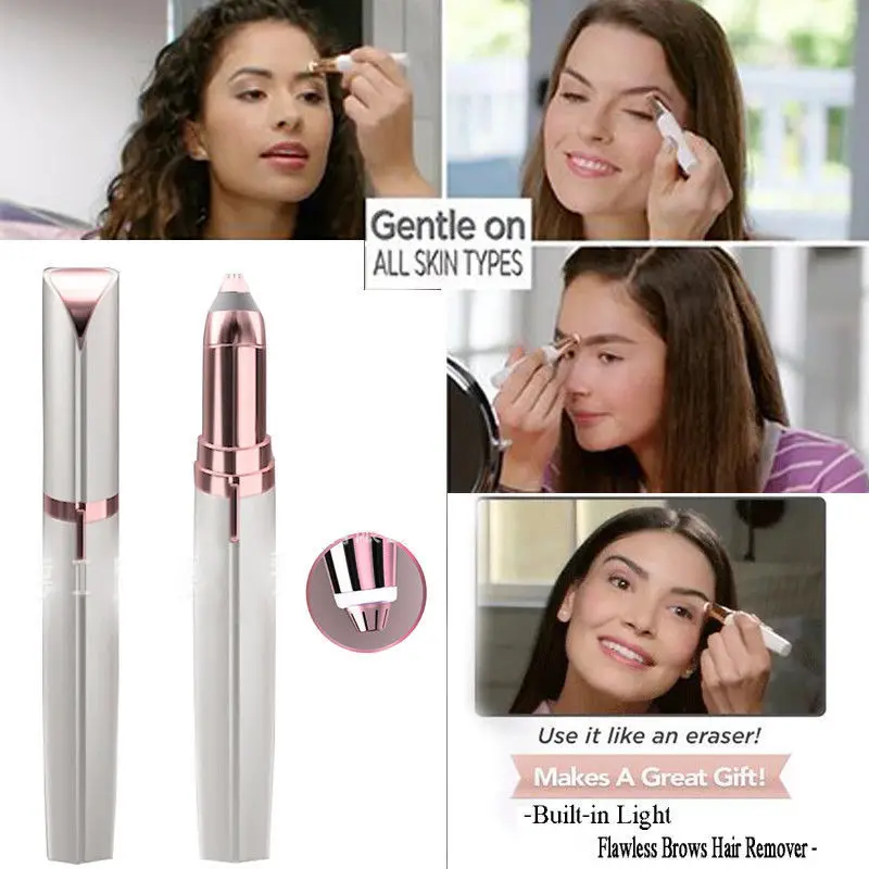 

Electric Face Brows Hair Remover Epilator Mini Eyebrow Shaver Instant Painless Portable Epilator Dropshipping