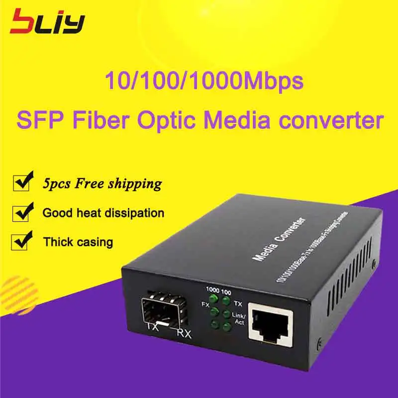 Bliy Бесплатная доставка 5 шт./лот модуль gbic sfp коммутатор ethernet гигабитный