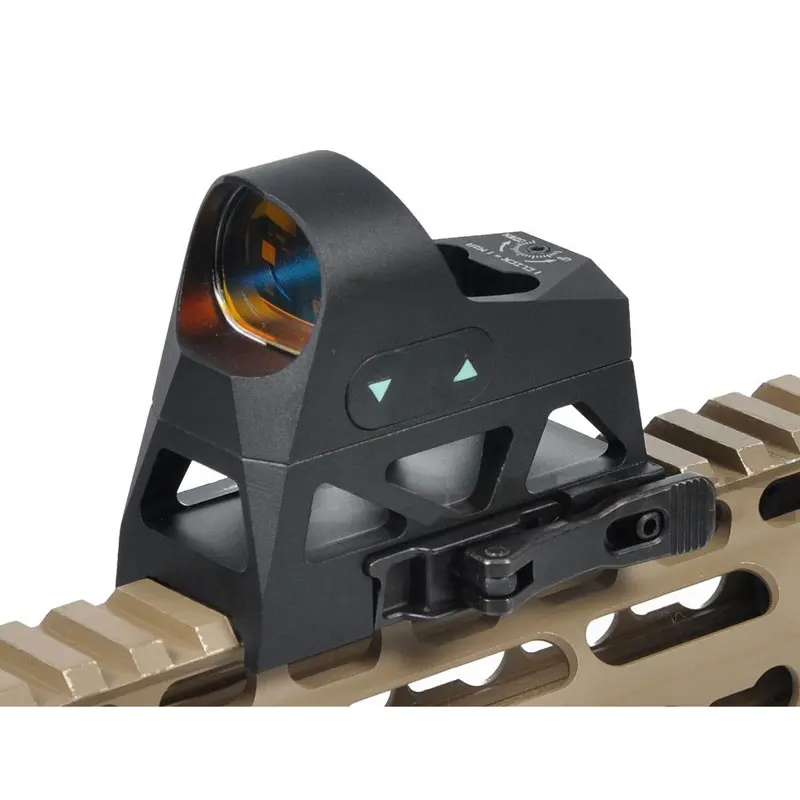 ROMEO3 Reflex Sight 3 MOA 1x25 Red Dot Sight Side-Loading with Low & QD Co-Witness Riser Red Reticle QD Mount 9 Level Brightness