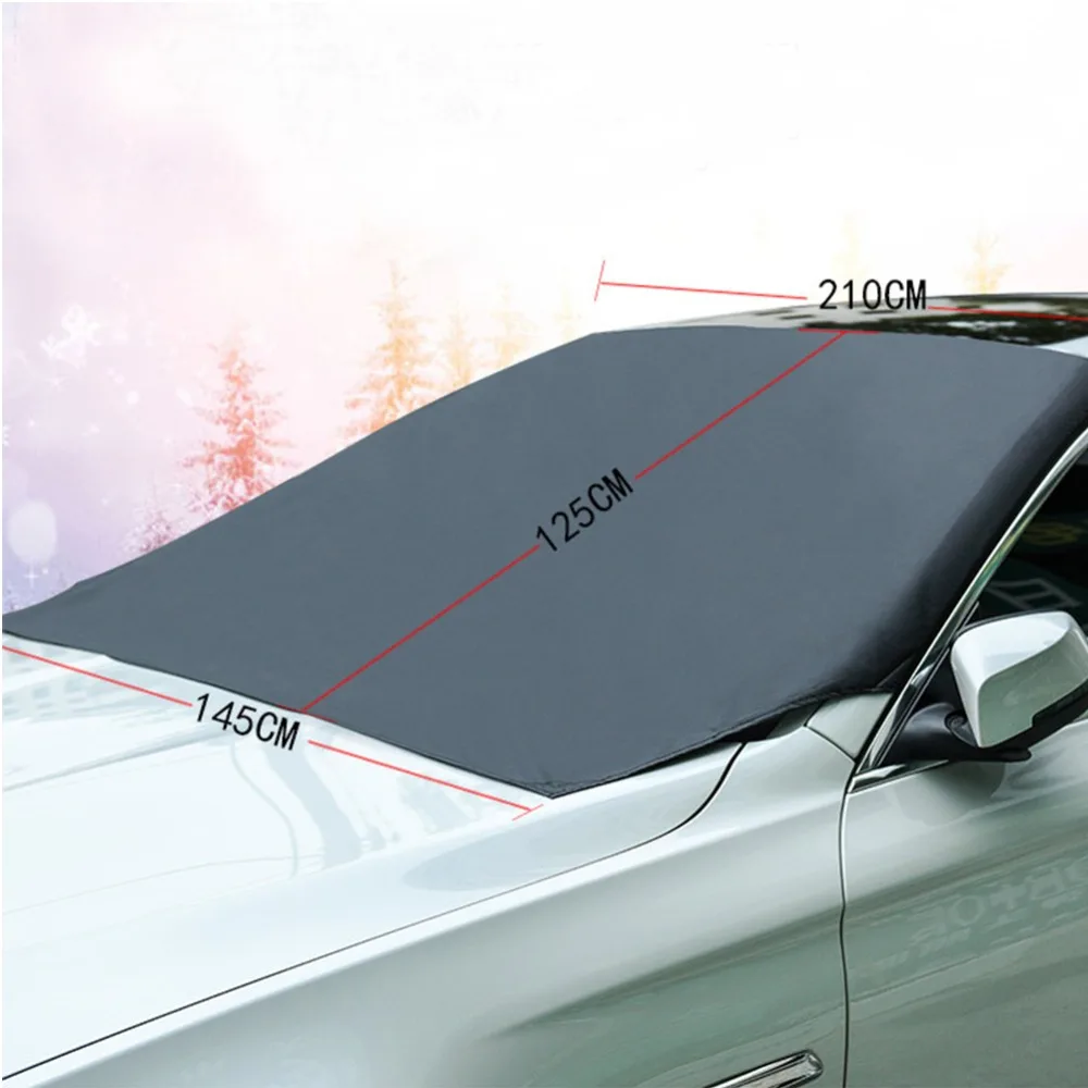 210*120cm Automobile Magnetic Sunshade Cover Car Windshield Snow Sun Shade Waterproof Protector Cover Car Front Windscreen Cover