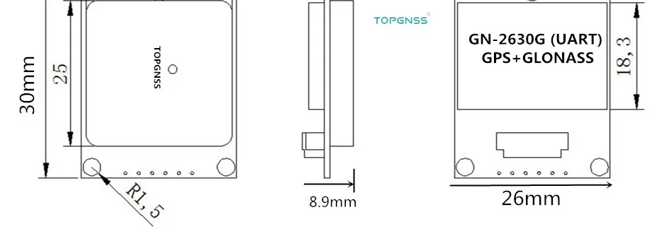 UART 3,3-5 V ttl gps Modue gps ГЛОНАСС двойной режим M8n GNSS gps модуль антенный приемник, встроенная вспышка, NMEA0183 FW3.01 TOPGNSS