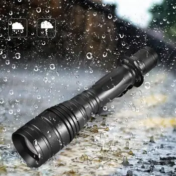 

Outdoor Led Torch Flashlight Aluminum Alloy Waterproof Torch With USB Rechargeab For Camping Emergency Led Flashlight