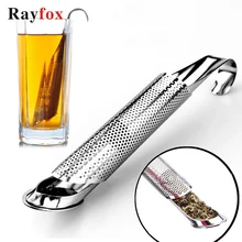 Фильтр для заварки чая из нержавеющей стали в форме табачной трубки многоразовый подвесной Чайный фильтр для заварки специй