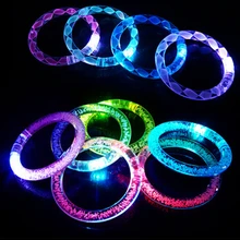 50 шт./лот многоцветный светодиод мигает браслет свет акриловые браслет для партии Бар Хэллоуин, chiristmas, hot Dance подарок Новинка