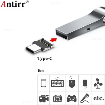 

USB 3.1 Type-C USB-C Connector Type C Male to USB Female OTG Adapter Converter For Android Tablet Phone Flash Drive U Disk