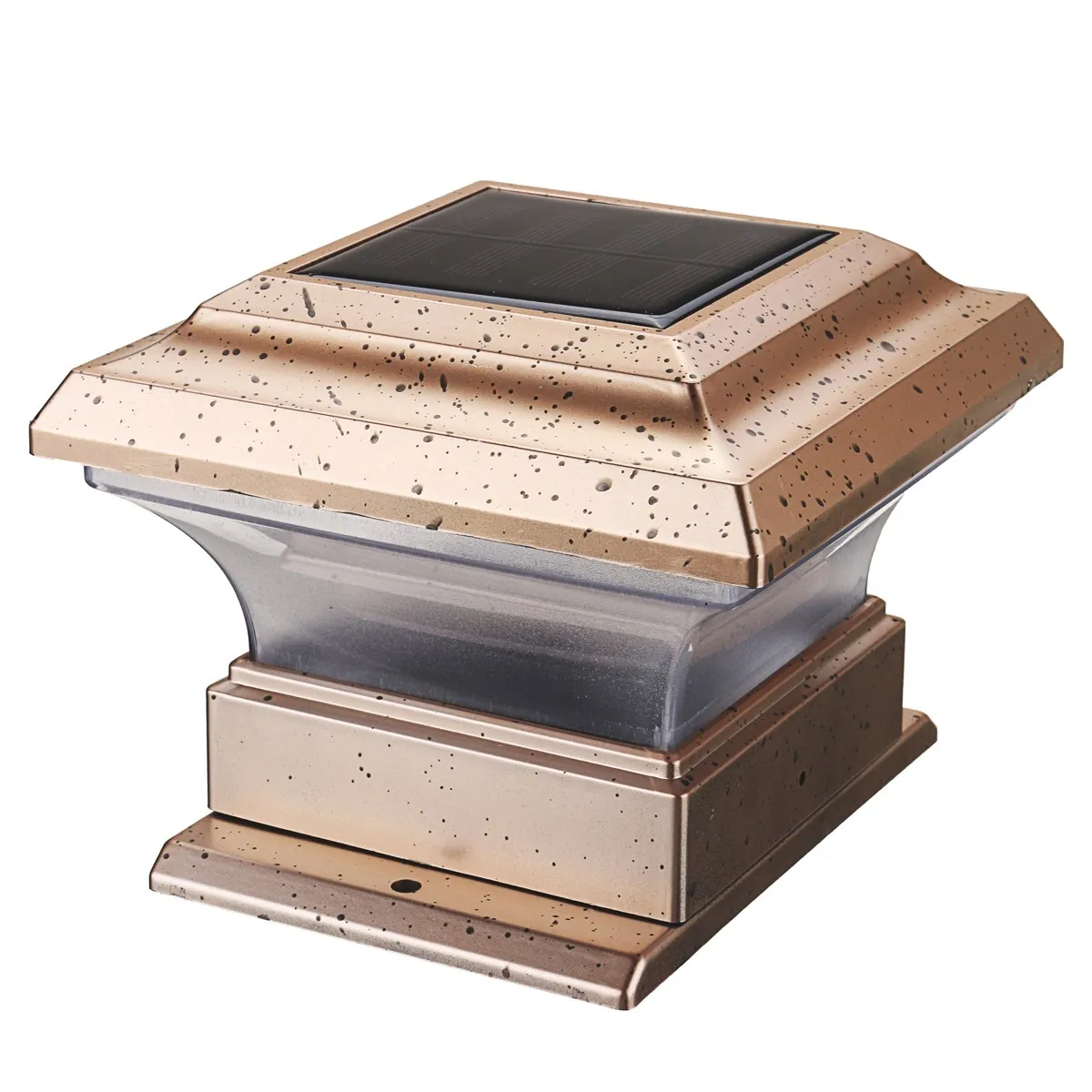 

Outdoor Solar Powered LED Solar Light Square Post Deck Cap Fence Garden Landscape Lamp