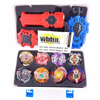 

Set Beyblade Burst Bey Blade Toy B-35 B-71 B-92 Metal Funsion Bayblade Storage Box B-86 With Handle Launcher Children Toys