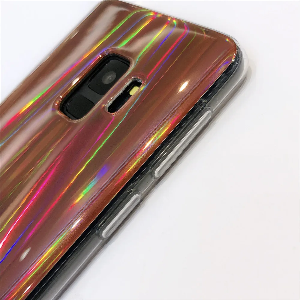 Case For Samsung Galaxy S9 S8 Plus Note 8 A3 A5 2017 Cover Aurora Colorful Glitter Soft Case For Samsung J2Pro J4 J6 2018 A6 A8  (8)