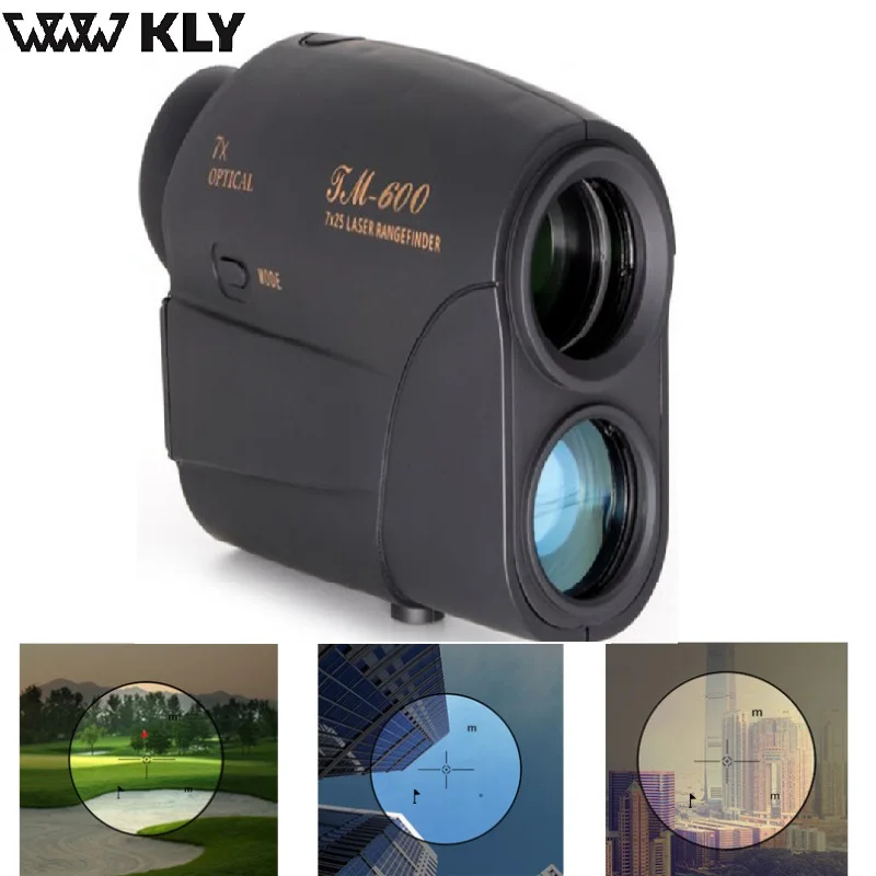 WWW KLY 6X24 600m Laser Rangefinder Golf Rangefinder Hunting Monocular Telescope Distance Meter Speed Tester