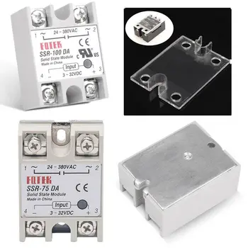

SSR-75DA SSR Solid State Relay Bolts Aluminium Heat Sink 250v DC AC