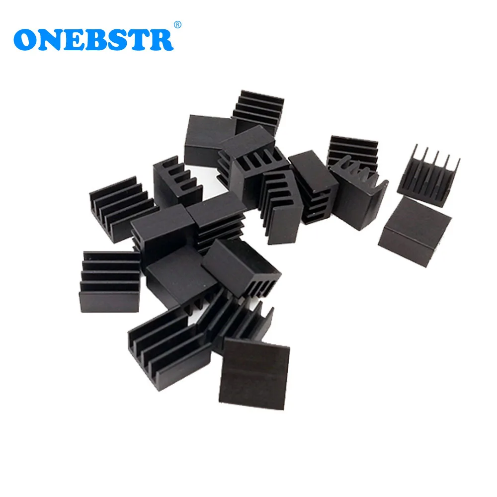 20Pcs/Lot Aluminum Routing 8.8X8.8X5mm Heatsink Electronic Chip Cooling Radiator For A4988 Set Cheap Hot Sales Free Shipping 8 pcs for raspberry pi aluminum heatsink heat sink computer cooler radiator for electronic chip heat dissipation cooling pads