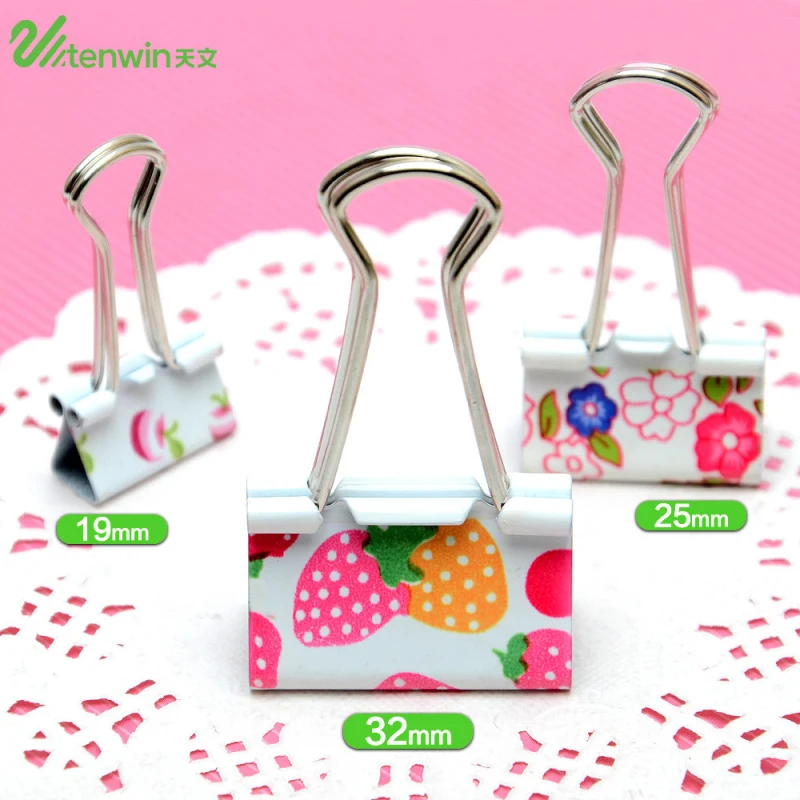 12 pcs/lot 32mm Cute Strawberry Paper Clips Binder Memo Clip Picture