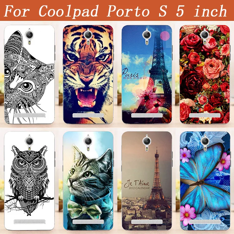 Новое поступление мягкий чехол из ТПУ для Coolpad Порто S 5 дюймов с разными