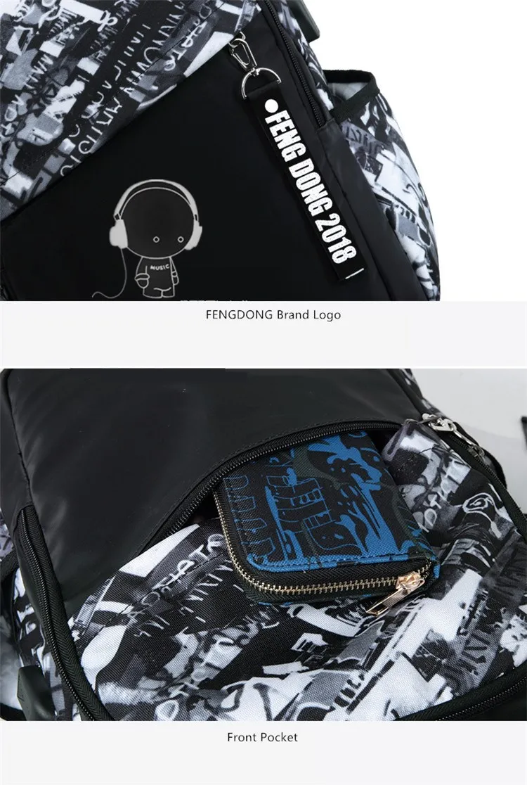 Бренд fengdong, модный школьный рюкзак для девочек, usb сумка, детские школьные ранцы для мальчиков, детский мультяшный рюкзак для девочек, сумка для книг