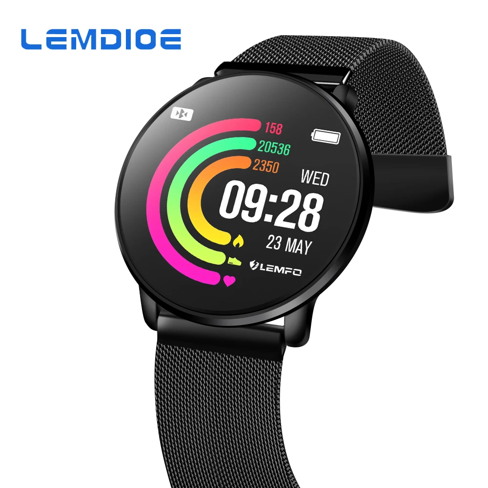 

LEMDIOE Watch Smart Men Women 1.33 Inch Display Strap Replace Smart watch Heart Rate Monitor DIY Watch Face Multi-sports Mode