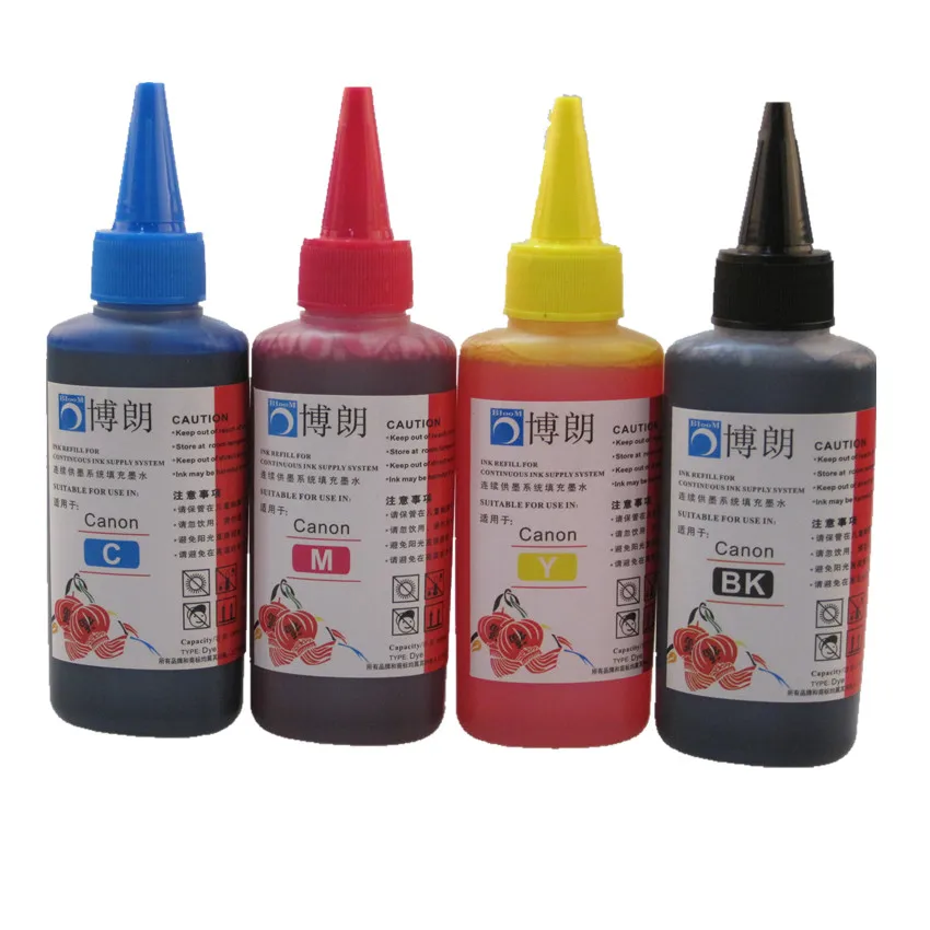 

ciss refillable ink cartridge Universal 4 Color 100ML for Canon Premium Dye Ink,for General Canon printer ink all model