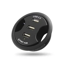 ESLOTH G3 Офисный Компьютерный стол с круглым отверстием USB разветвитель USB концентратор конвертер ноутбук/ПК/Mac интерфейс расширения 3 порта 1,4 Plug play