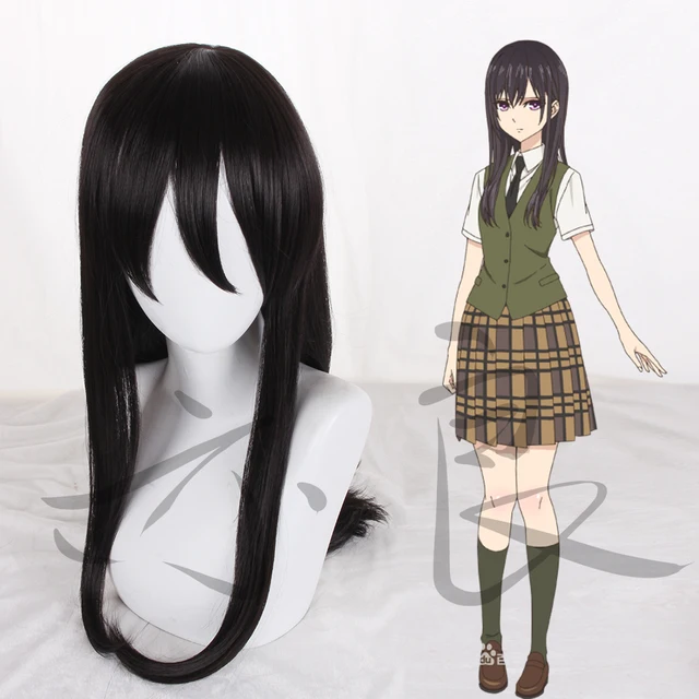 Tokyo Anime Citrus Aihara Mei Cosplay Wig Aihara Mei Black Hair
