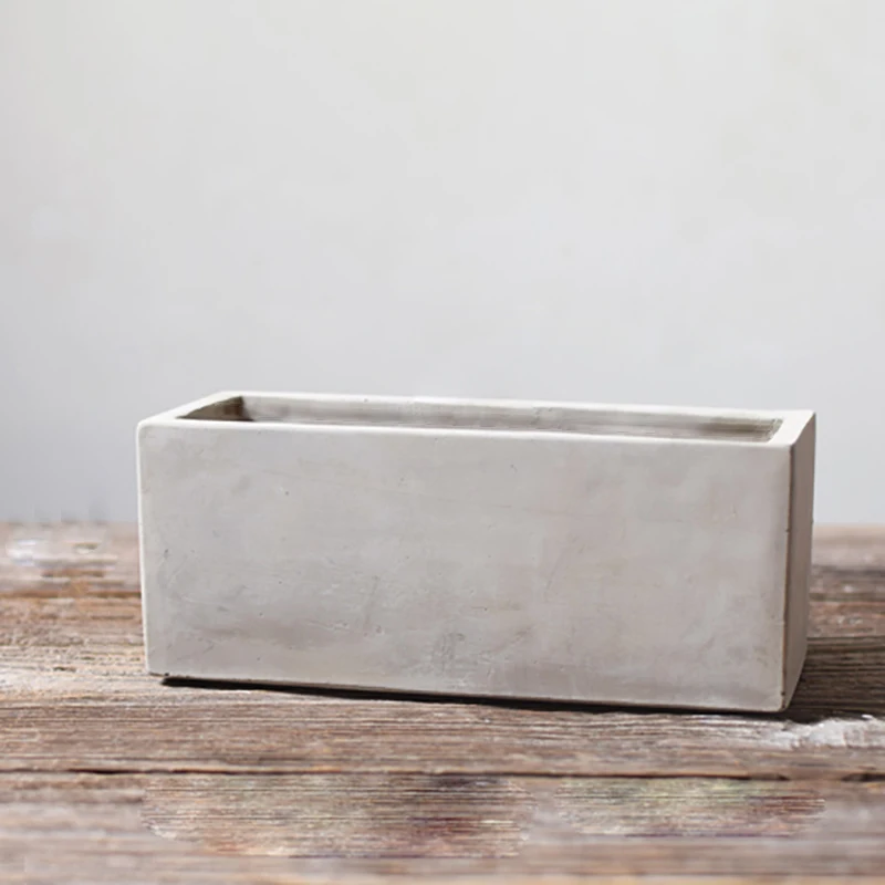 Silicone Mold Concrete Flower Pot Rectangular Parallelepiped Planter
