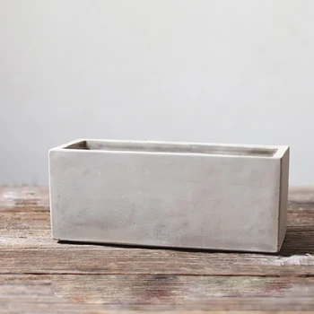 

Silicone Mold Concrete Flower Pot Rectangular Parallelepiped Planter Mould DIY Handmade Cement Tool