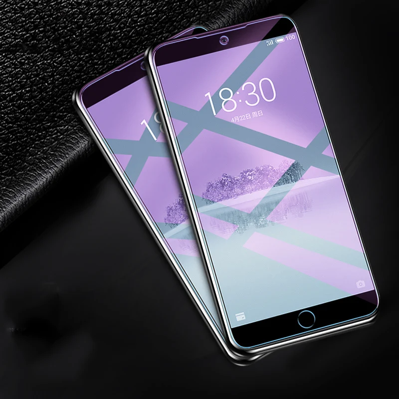 

OriWood For Meizu 15 15Plus M15 Front Full Cover Anti Blue HD 9H Tempered Glass Anti-blue Purple Light Screen Protector Film