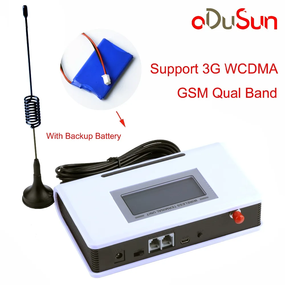

3G WCDMA Fixed wireless terminal with backup battery support alarm system PABX Caller ID change IMEI clear voice stable signal