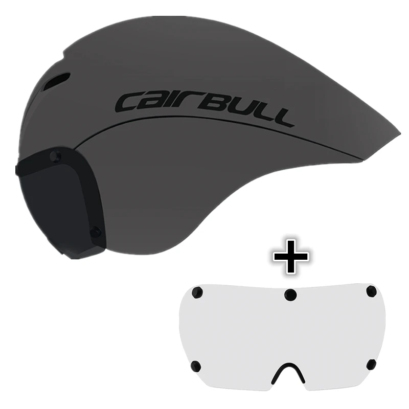 grey CAIRBULL, магнитные очки, велосипедный шлем для мужчин и женщин, Триатлон, спортивный, безопасный, удобный, велосипедный шлем, для гонок, для улицы, Кепка - Цвет: grey