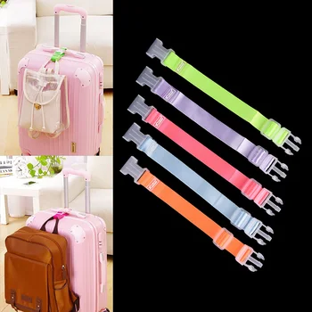 

Portable Adjustable Travel Accessories Buckle Button Security Parts Suitcase Bag Straps Luggage Strap Baggage Buckle Lock