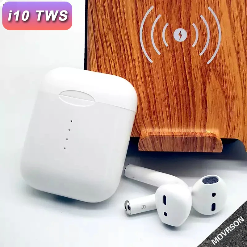 

i10 TWS Wireless Earphone Bluetooth 5.0 Touch Control Headphones with Charger Case For All Smartphone Support Wirelesss Charging