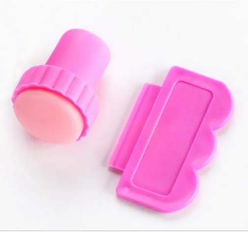

Nail Art Stamping Plate Stamper & Scraper Knife Stamp Image Plastics Tool Set Pink