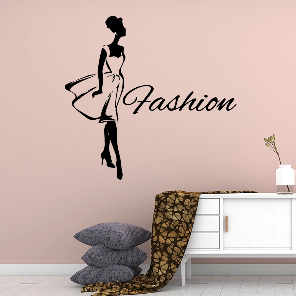 

Exquisite Fashion laddy Wall Art Sticker Modern Wall Decals Quotes Vinyls Stickers for Living Room Office Decoration