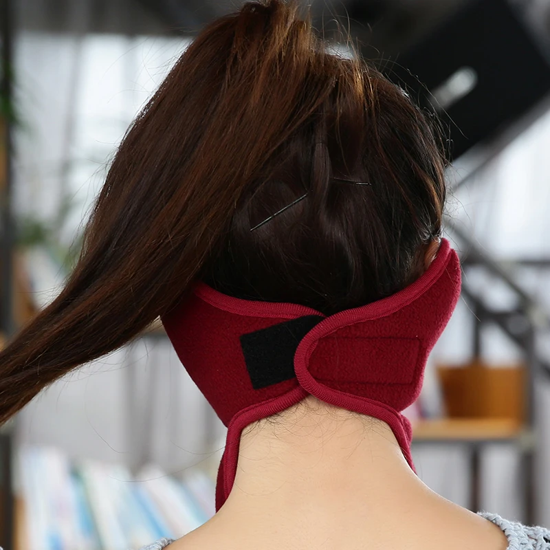 Womens Winter Warmers Velvet Cotton Masks Scarf Muffler Earmuffs Girls Ear Muffs