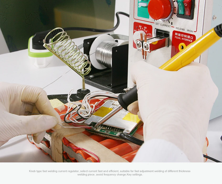 spot welder 14