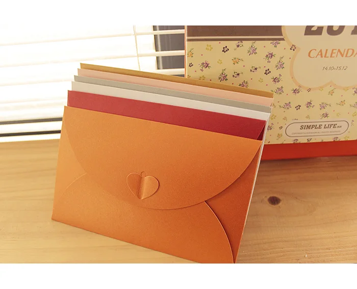  QSHOIC 50pcs/set Envelopes for Invitations Weeding Envelope 17.5*11cm(1inch=2.54cm) Paper Envelopes