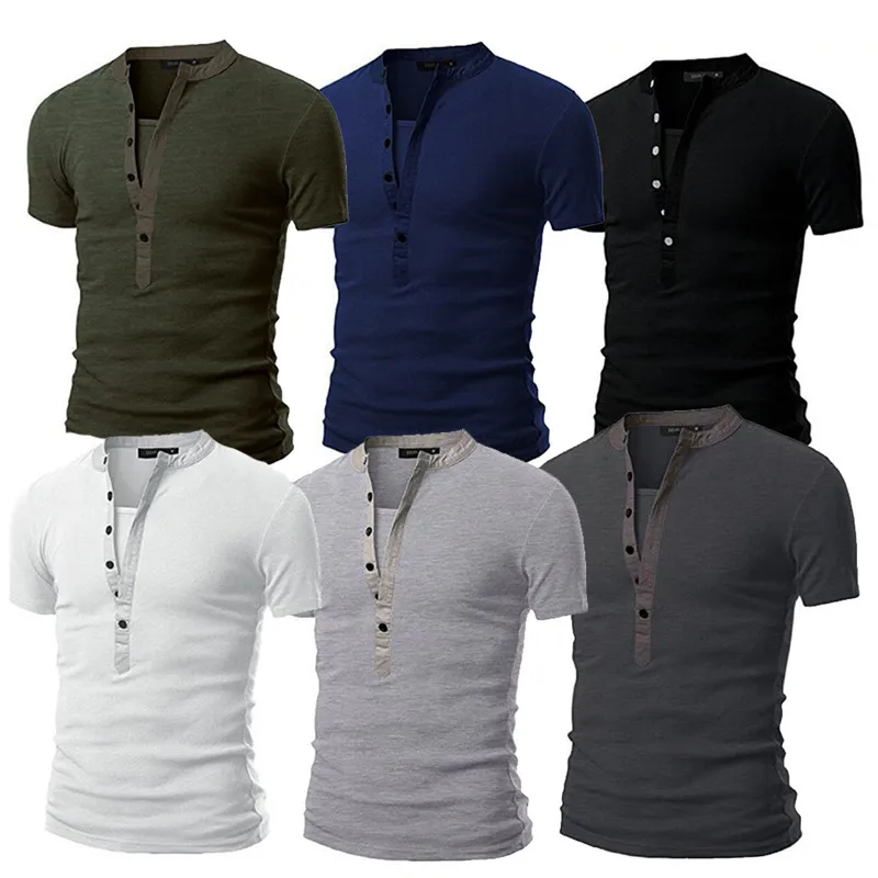 camisas cuello v para hombre
