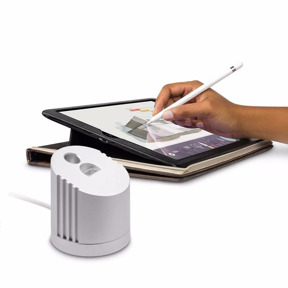 

Detachable Aluminum Alloy Charger Dock Station Stand Holder With Charging Cable For Apple iPad Pro Pencil