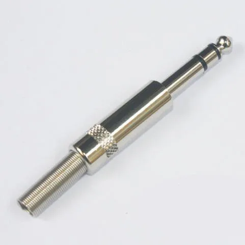 

Free shipping 20pcs/lot 3-core 3 pole 6.5mm 6.35mm male stereo plug connecter jack for audio device microphone guitar