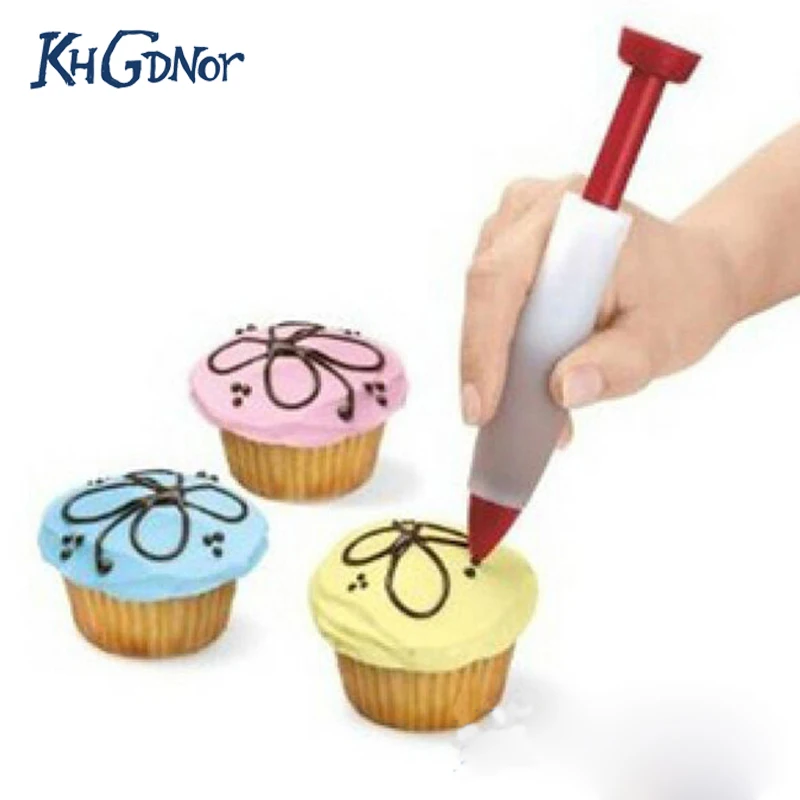 

DIY Silicone Red Cake Chocalate Drawing Pen Decoration Scream Tool Kitchen Accessories