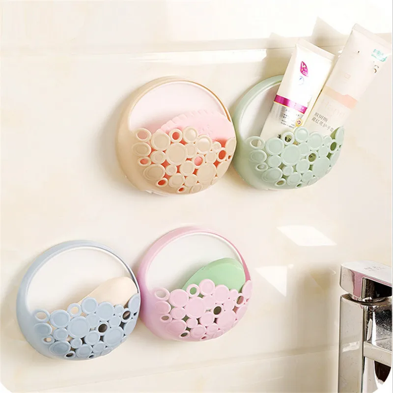 

1 Pieces Quality Toothbrush Holder Simple Design Toiletries Toothpaste Holder Strong Suction Wall Mount Toothbrush Organizer