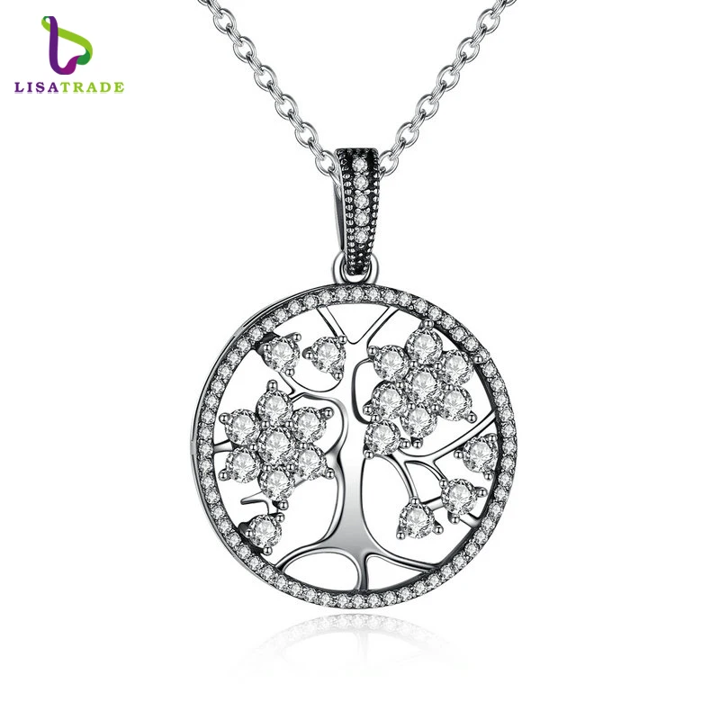 STERLING SILVER PENDANT TREE OF LIFE SOLID 925 PE001123 EMPRESS