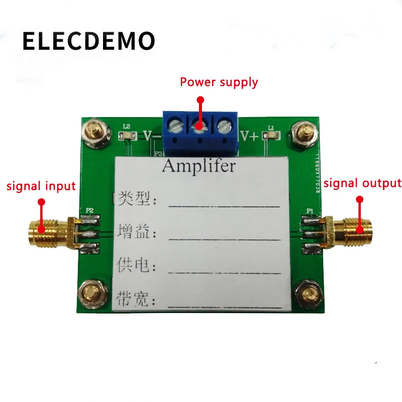 OPA843 modul vysoký rychlost širokopásmové op ampér elektrické napětí zesilovače in-phase zesílení soutěž modul 800M bandwidth produkt