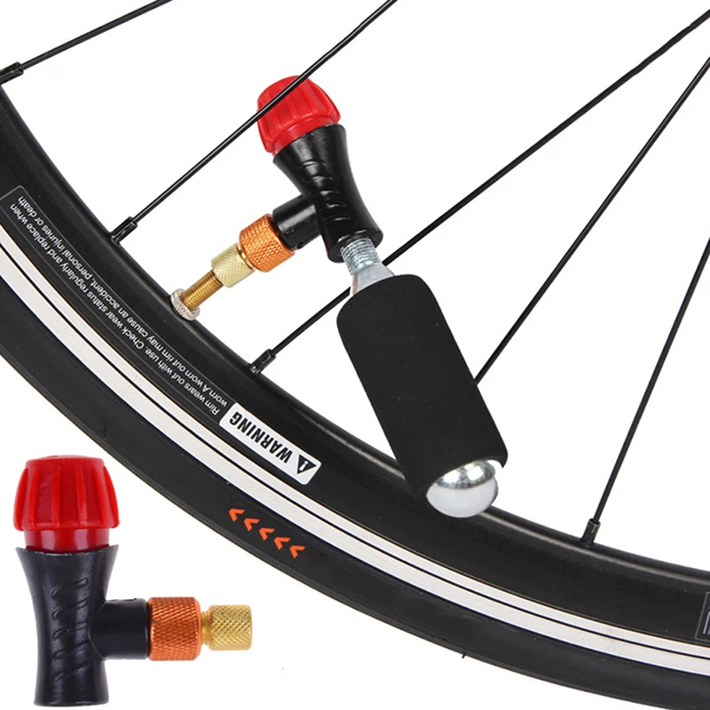 Велосипедный спорт CO2 насос адаптер MTB дорожный велосипед мини Портативный Надувное шин двойной Шредера и Presta клапан если что-то срочное CO2 завышенные