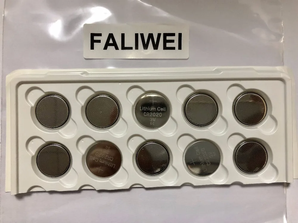 

HOT!10PCS/LOT button cell CR2020 2020 button battery 3V lithium cell for remote control /electronic meter /toy fast shipping