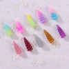 Breloques en forme de corne de licorne, 10 pièces, 9x25mm, pour bijoux, collier, pendentif, fabrication de cabochons en résine pour décoration DIY ► Photo 1/6
