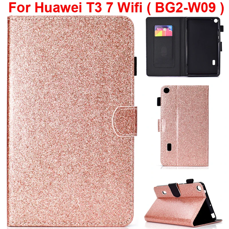 Блестящий чехол для Huawei T3 7 телефон с Wi Fi блестящий Honor Play Tablet 2 дюймов держатель 0 BG2