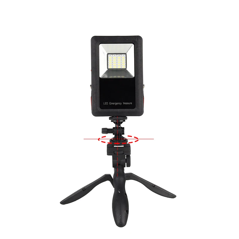 

30 Watt Blue and Red Light Flash Emergency LED Floodlights USB Powerbank Function Wide-angle Portable Spotlight for Searchlights