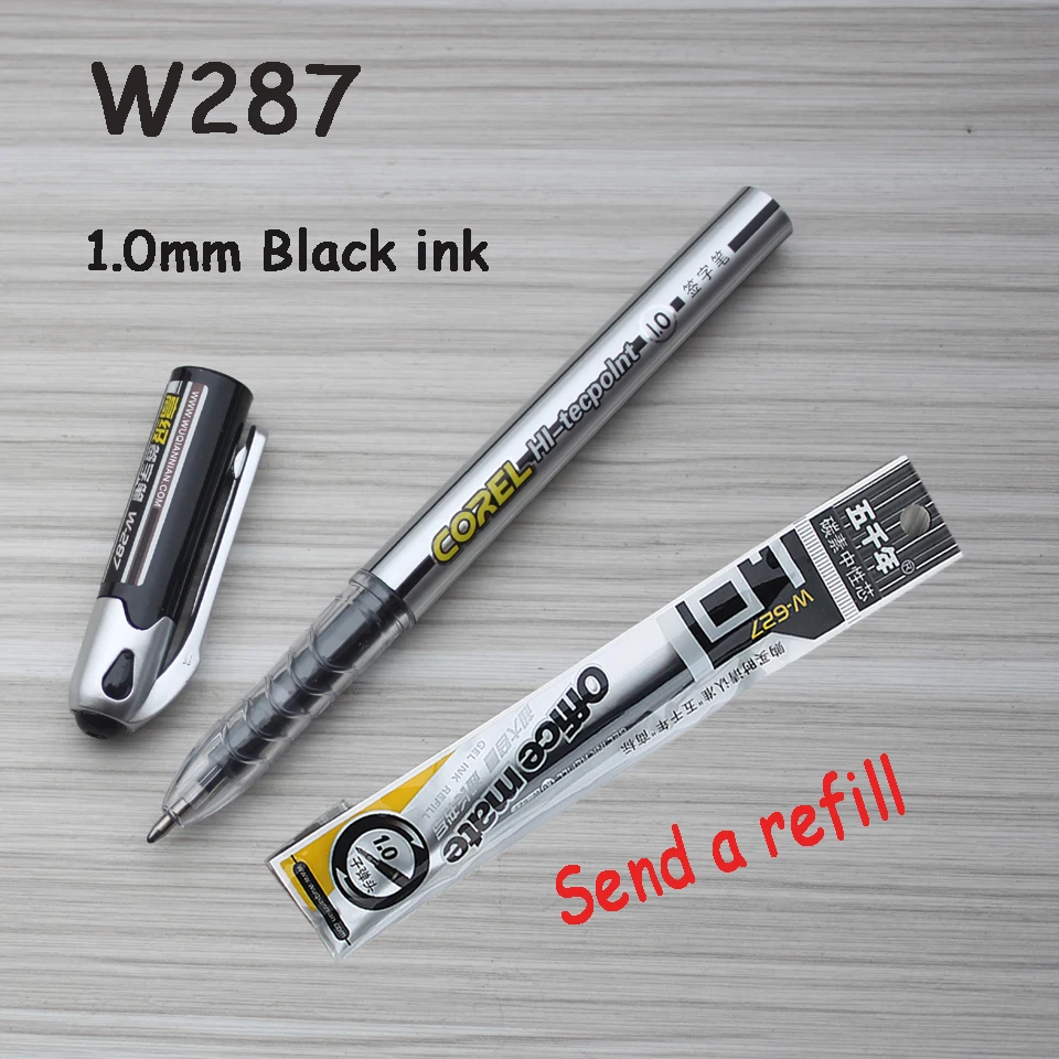 

2018New Gel Pen 1.0mm nib Ballpoint Pen Large Capacity Large Ink Writing Super Smooth Signaturet Pen Office and School Supplies