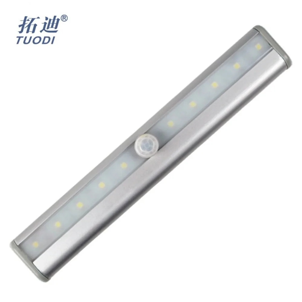 Goedkoop TDL 7210 PIR Lichaam Inductie Motion Sensor Verlichting Closet Night Lamp LED Lade Kast Nachtlampje Wandlamp