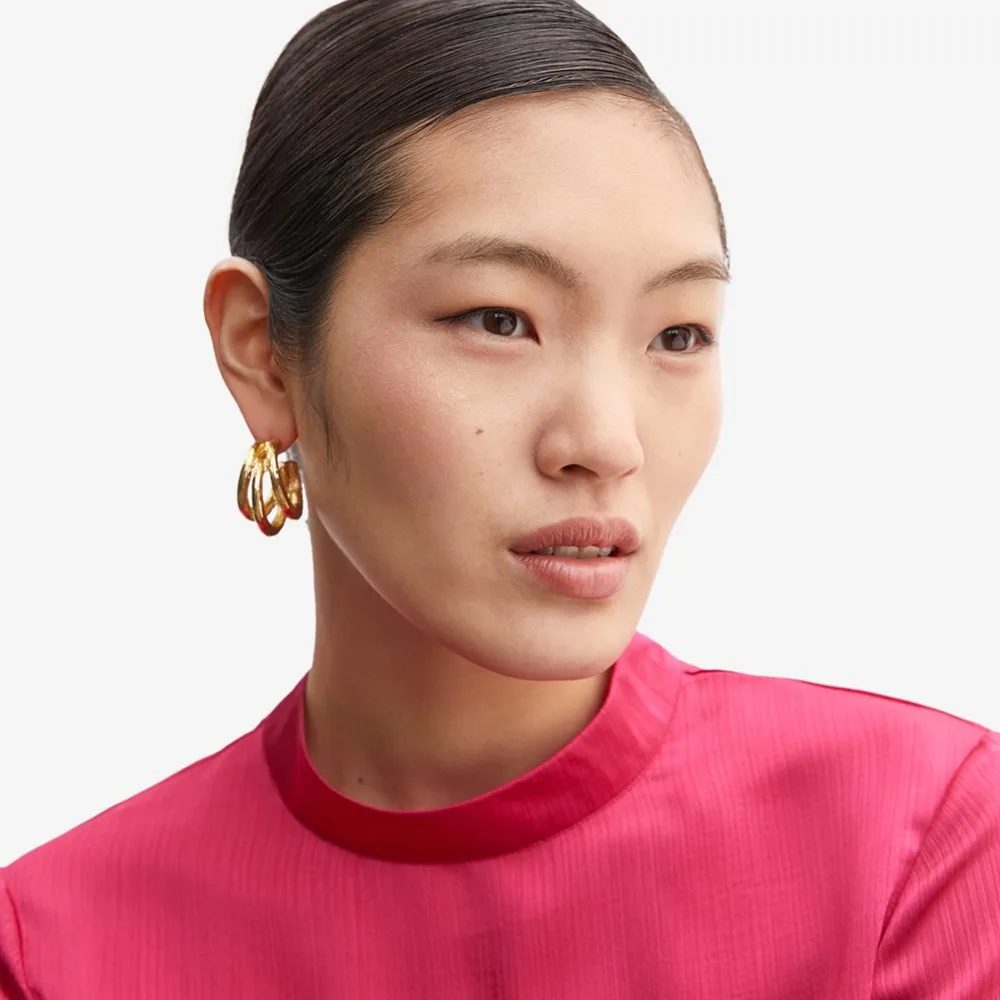 

Vedawas ZA Gold Statement Metal Earrings for Women Wedding Party Gifts Oorbellen Pendientes Handmade Jewelry Wholesale xg2526