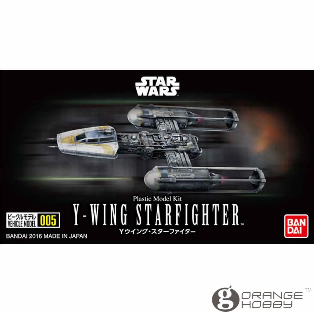 

OHS Bandai Star War Vehicle Model 005 Y-Wing Star Fighter Assembly plastic Model Kits oh